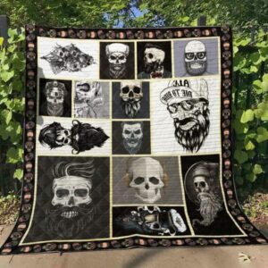 Skull Quilt Blanket Ver 91  Quilt